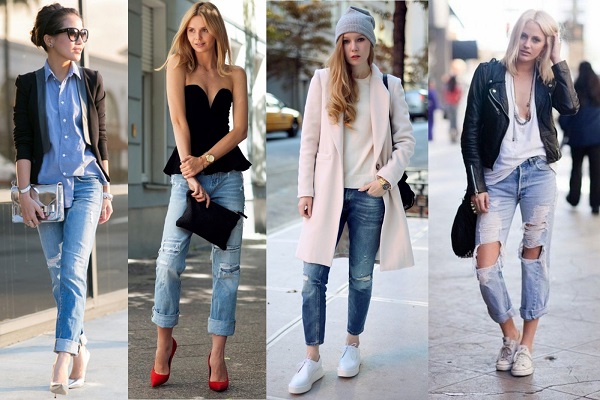 Тренд весны 2022: джинсы бойфренды в женском образе